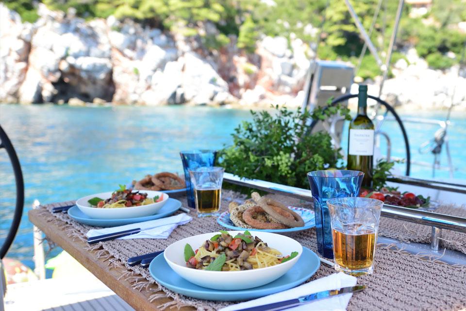 CTS Family Sailing Holidays Greece food