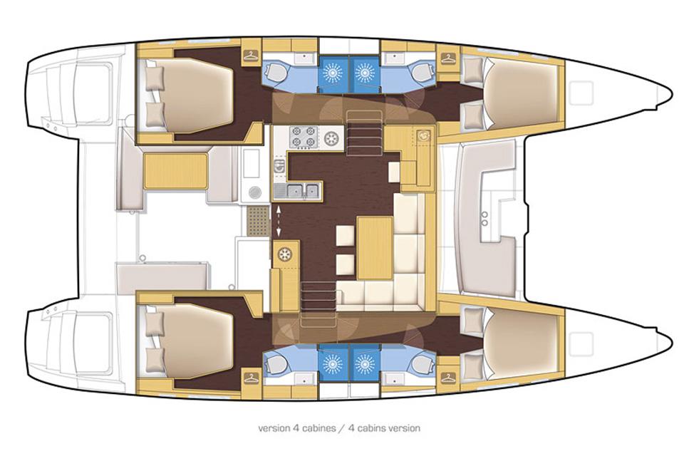 CTS luxury yacht charter greece Lagoon 450